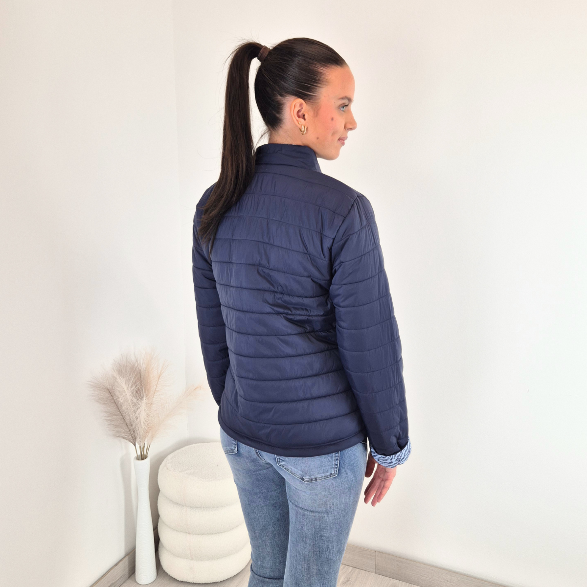 OBOJESTRANSKA BUNDA 52552 TEMNO MODRA