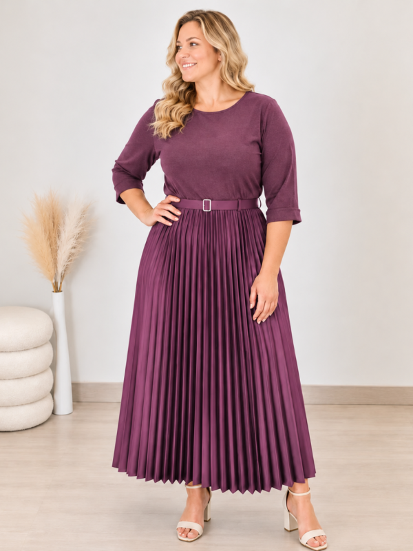 OBLEKA 114963B BORDO