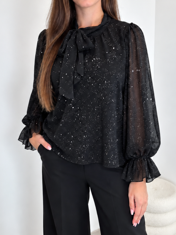 BLUZA 23387 ČRNA