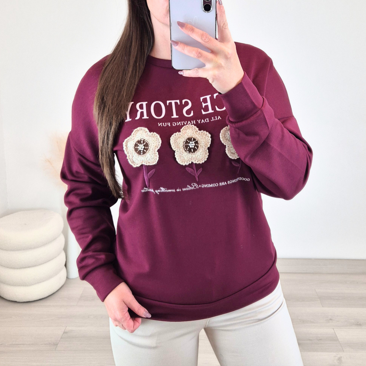 3 PULOVER 6167 BORDO