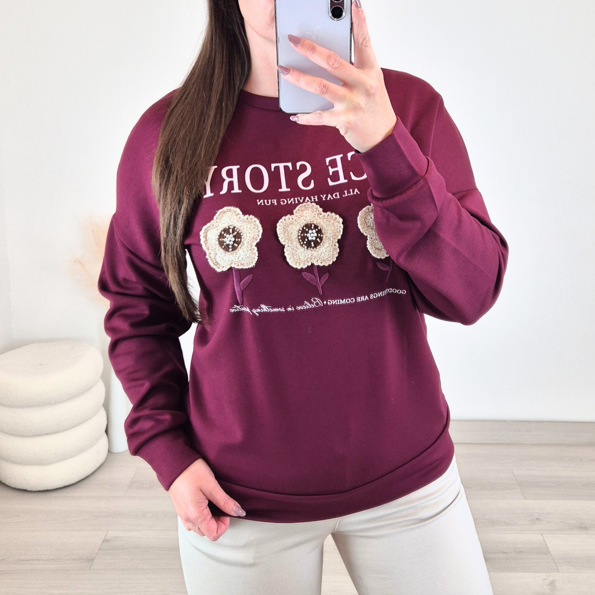 3 PULOVER 6167 BORDO
