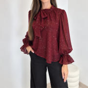 BLUZA 23387 BORDO