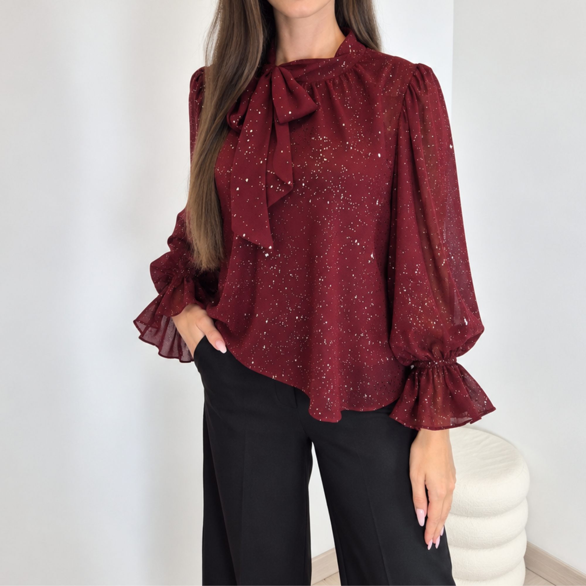5 BLUZA 23387 BORDO