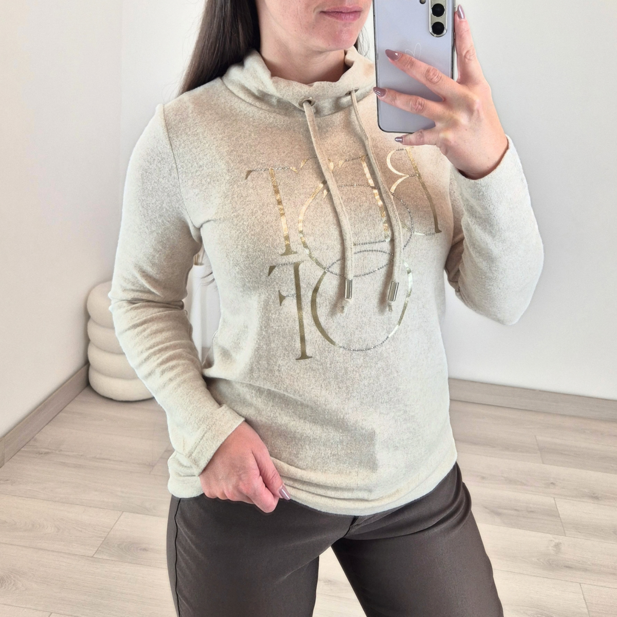 PULOVER 52903 BEŽ
