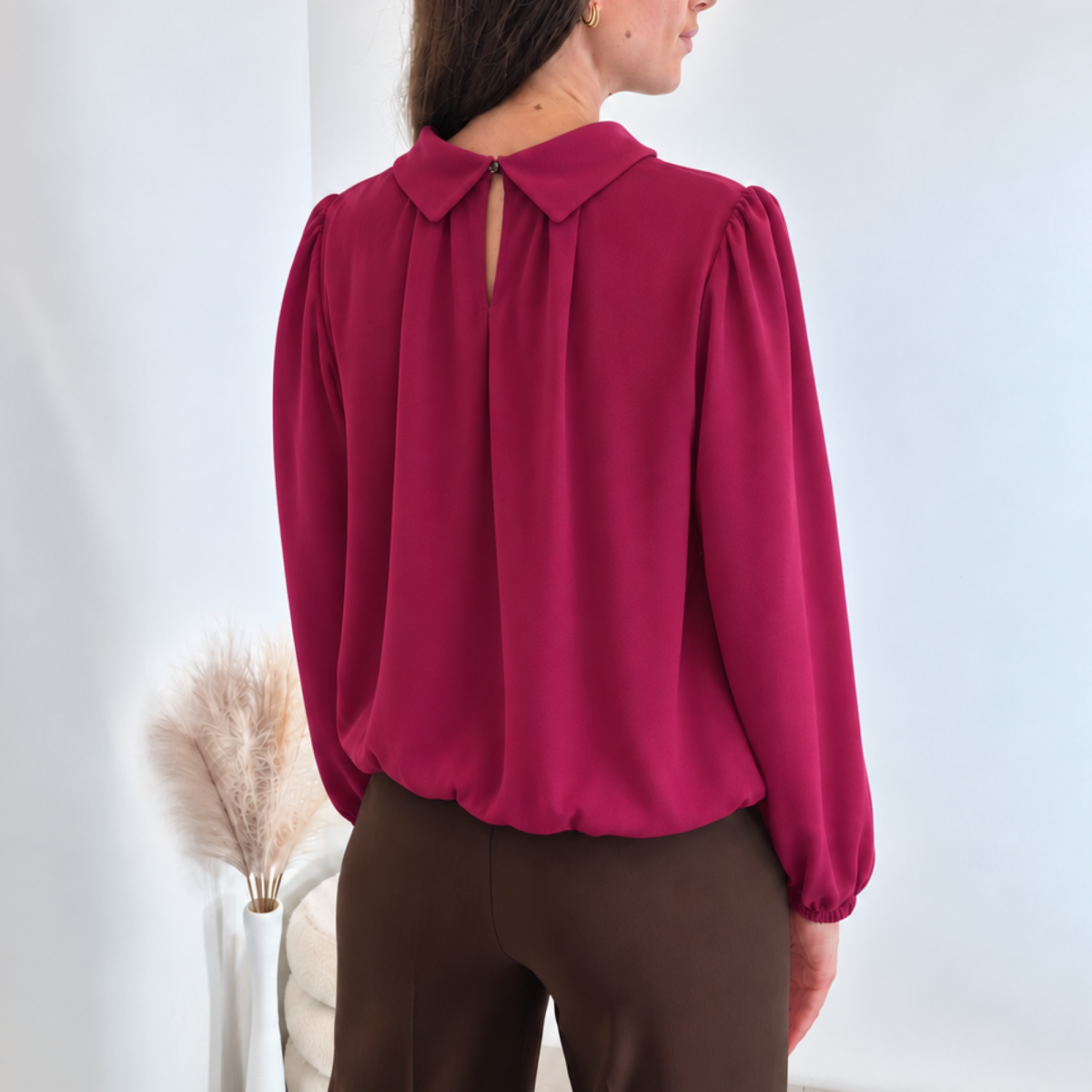 BLUZA 25001 BORDO