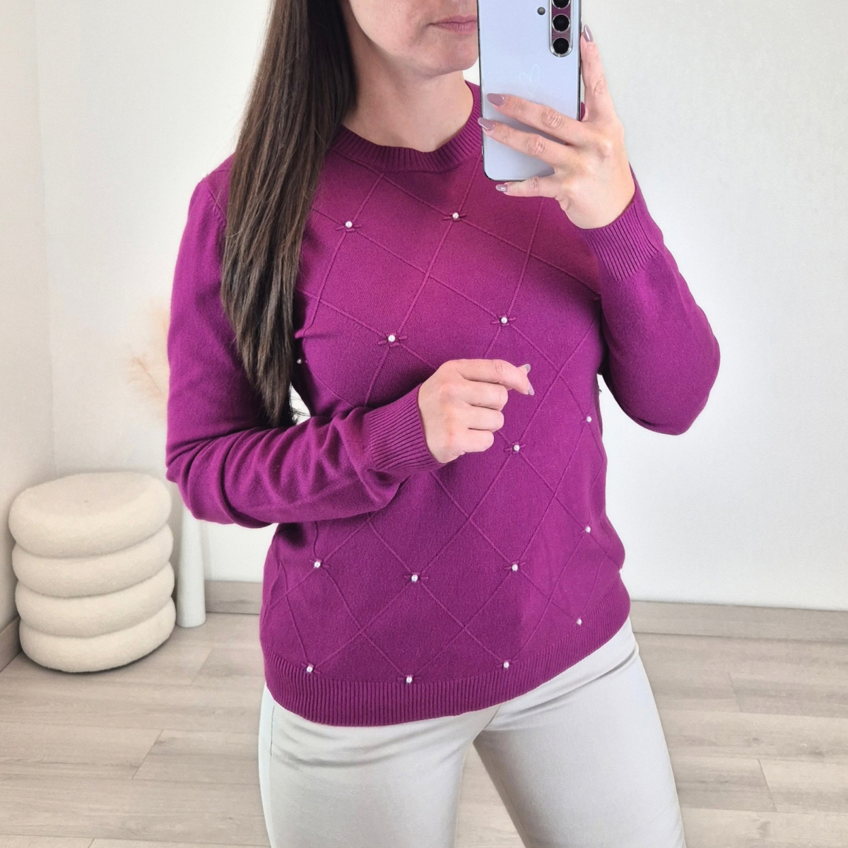 PULOVER 55216 VIJOLA