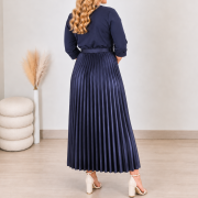 OBLEKA 114963B TEMNO MODRA