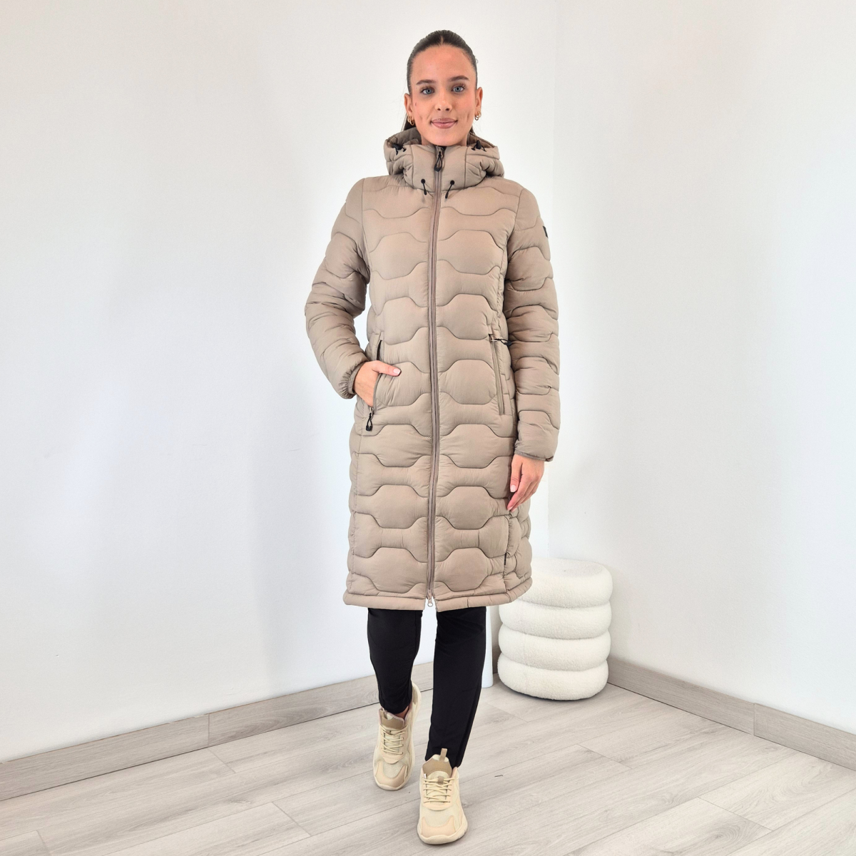ICEPEAK BANDIS ŽENSKI PLAŠČ BEŽ