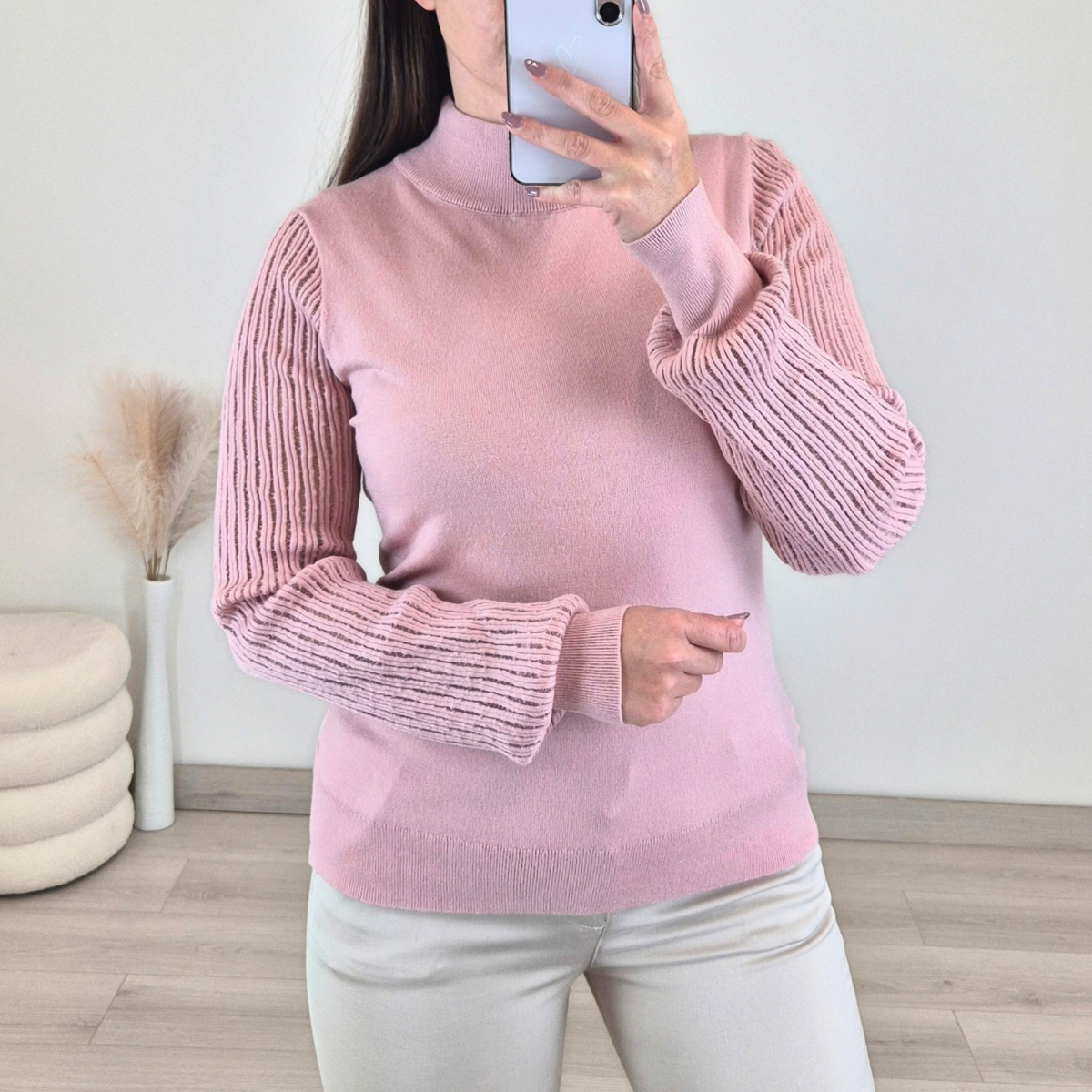 PULOVER 55209 ROZA