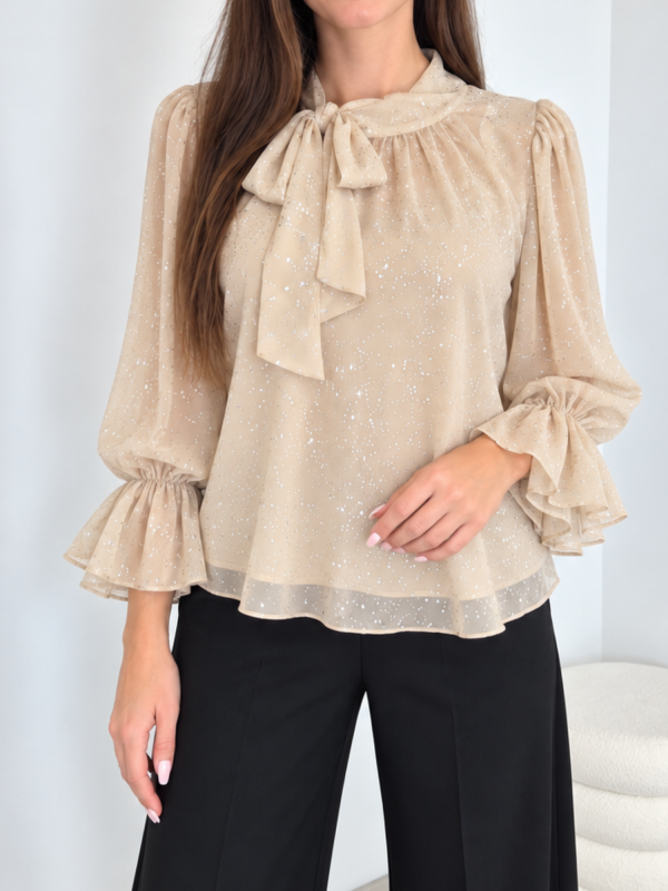 BLUZA 23387 BEŽ